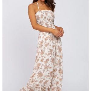 Smocked Neutral Maxi